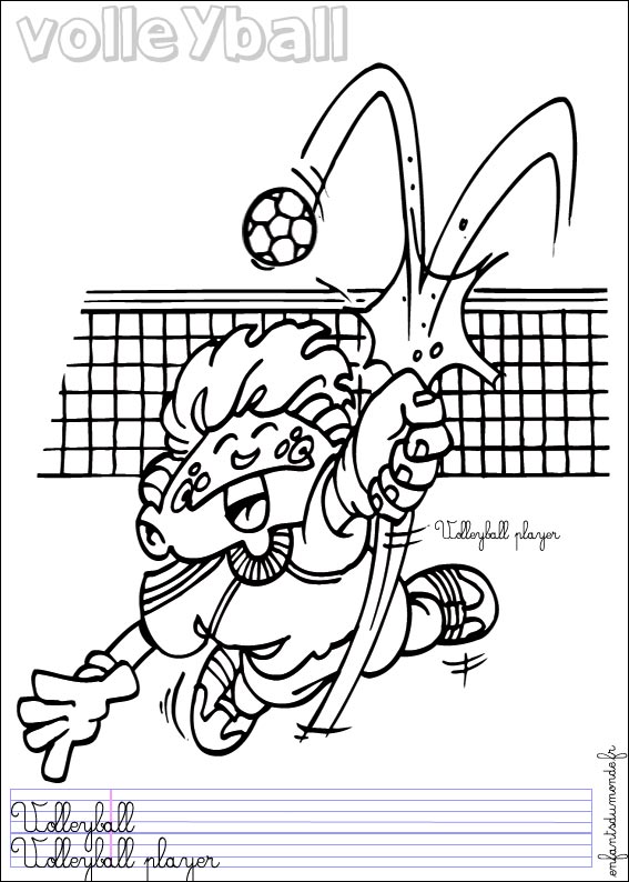 coloriage volley 2